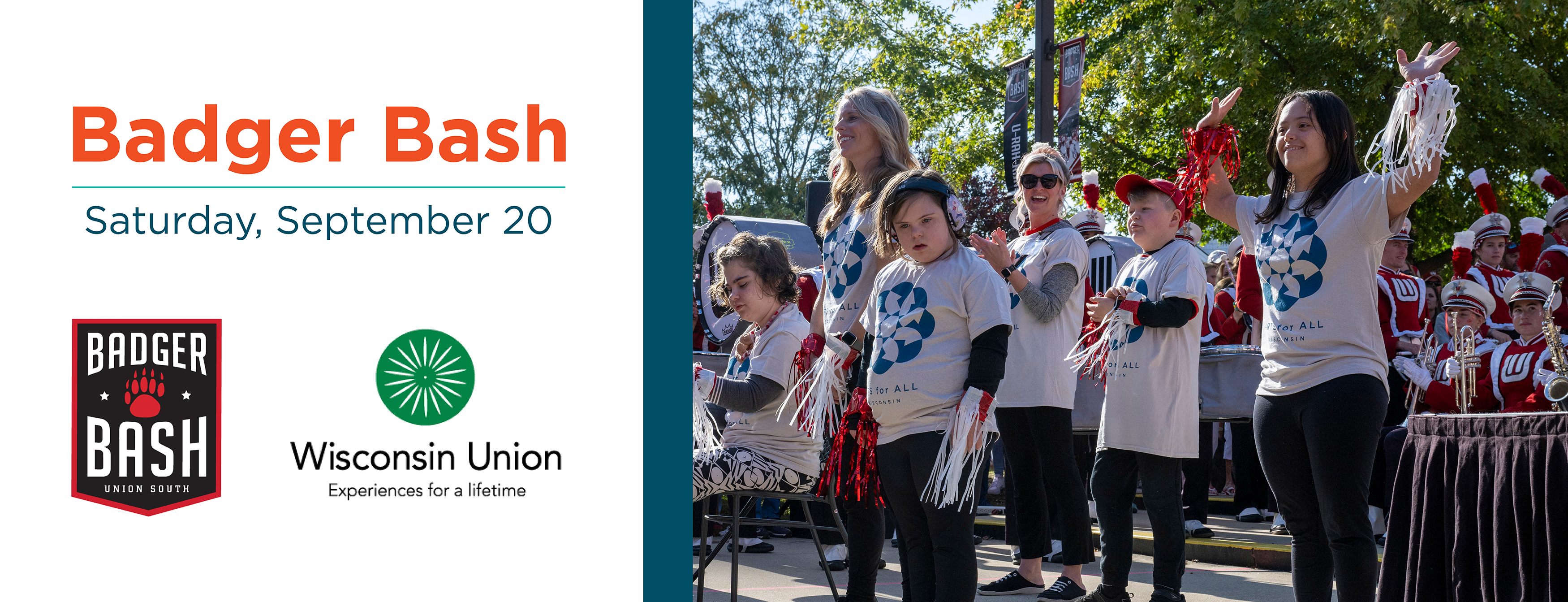 Badger Bash on Saturday, September 20